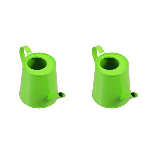 2Stk. Mini Gießkanne Eisen Für Desktop (Grün) 2