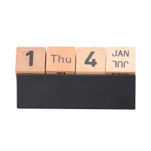 3Stück Desktop Holzkalender Ornament Tischdekoration Für Büro Schule