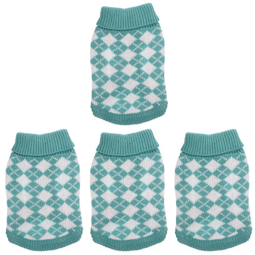 4Stk. Katzenpullover Für Herbst Winter Haustierkleidung 1