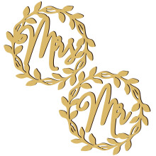 5 Sets -Frau Stuhlschilder Holz Für Hochzeit Zeremonie