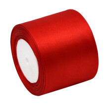 3 Grand Satinband 2200x7,5 Cm Rot Für Hochzeitsdekoration