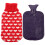 5 Sets Heizflasche Mit Bezug, Dicke Warmwasserflasche 1