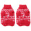2Stück Weihnachten Pullover Für Mit Schneeflockenmuster Rot XL 3