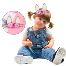 Hasenohren-Stirnband Mit , Bunt, Verstellbar Für Kinder