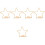 5 Sets Selbermach Blumenreif Tischkranz Mit 6