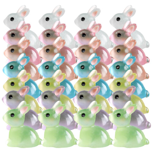 112 Microlandschaft Hase Figur Leuchtende Desktop