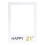 3Stk Happy 21. Selber Machen Papier Bilderrahmen 1