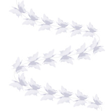 2Stk Papiergirlande 3D Fahnenkette Weiß Für Hochzeit