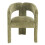 Living And Home Chenille Upholstered Accent Chair, Green 3