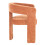 Living And Home Chenille Upholstered Accent Chair, Orange 4