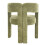 Living And Home Chenille Upholstered Accent Chair, Green 4