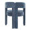 Living And Home Chenille Upholstered Accent Chair, Blue 5