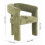 Living And Home Chenille Upholstered Accent Chair, Green 6