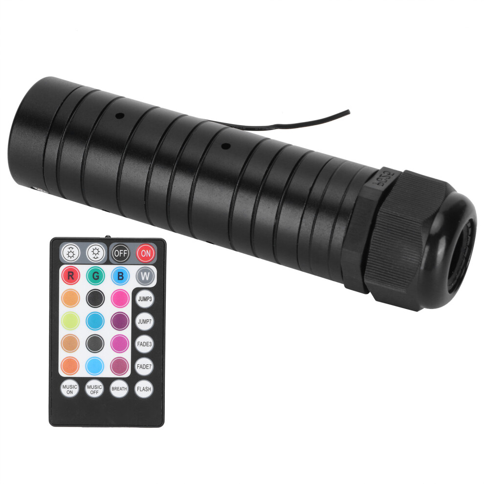 12V Rgb Car Fiber Optic Source With Remote, 3.4X14.1cm Light 8461359968403