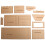 Acrylic Wallet Pattern Set for DIY Short Wallet Making (AAB-466) 2
