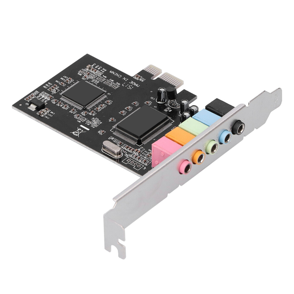 Pci-E 5.1 Sound Card Cmi8738 24-Bit Stereo Audio For Pc 7671359974828