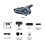 Helmet Bluetooth headset, waterproof, noise-canceling, smart features, heavy bass. 5