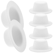 6 Stuks Mini Rieten Hoeden Handgemaakt Voor Sneeuwpop Dolls