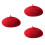 3 Wollen Buiten Winter Rood 6