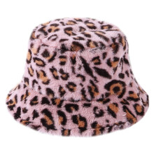 3 . Fashion Fischerhut Flauschig Herbst Winter Leopard