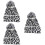 3St Damen Gestrickte Mütze Leopardendruck Weiß 8