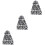 3St Damen Gestrickte Mütze Leopardendruck Weiß 6