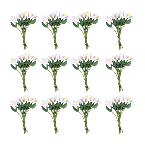 288 Simulation Calla Blumen Lederblumensträuße Bastelarbeiten