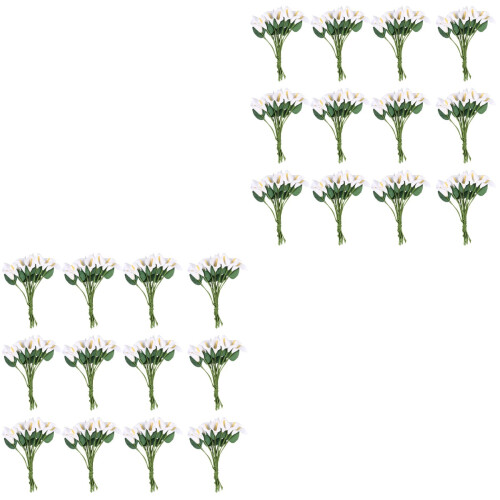 288 Simulation Calla Blumen Lederblumensträuße Bastelarbeiten 2
