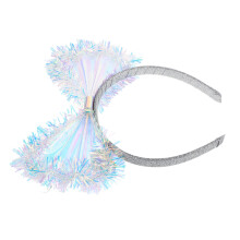 4Stk Light-Up-Bow Kopfschmuck Mit LED-Haarreif Und Schleifchen