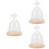 3Stk Display Dome Mit Holzunterteil 6