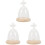 3Stk Display Dome Mit Holzunterteil 2