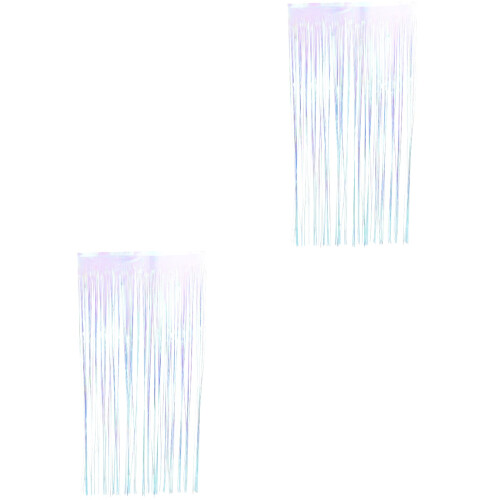 2Stk Hintergrund Streamer Hintergrundvorhang Geburtstagsfeier 2