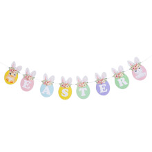 2 Stk. Ostern Papiergirlande Ei Design Partyzubehör