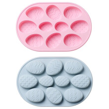 6 Silikonformen Für Ostereier, Fondant, Kuchen Und