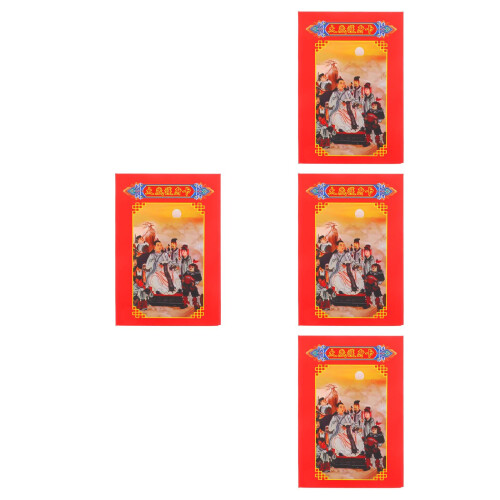 4Stk Karte Chinesisches Reichtum 1