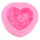 2 Herzförmige Kuchenform Silikon Schokoladenform Rosa 1