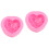 2 Herzförmige Kuchenform Silikon Schokoladenform Rosa 4