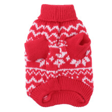 3Stück Weihnachten Pullover Mit Schneeflockenmuster Rot