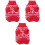 3Stück Weihnachten Pullover Mit Schneeflockenmuster Rot 3
