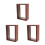 3Stk. Holz Schattenkasten- Transparent Mit Box 5
