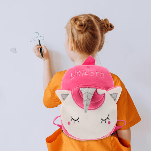 2Stk. Plüsch Rucksack Für Kleinkinder Mit Tier Design 2