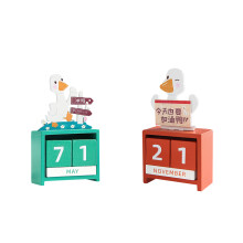 6 Holz Kalender Entenförmig 2021 Jahr Kalender Diy Tischdekoration