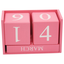 3Stk Tischkalender Haushaltskalender Niedlicher Block Holz