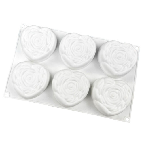 3Stück Silikon Schokoladenform Backform Kuchenherstellungsform 1