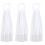 3-teiliges -Schleier-Set mit Blumenkranz Haarschmuck 4