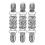 3 Sets 3-teilige Pullover Schal Spangen Vintage- (Gold, Silber) 8