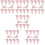 60 Sets Elegante Mit Schleifen Design 10