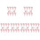 60 Sets Elegante Mit Schleifen Design 5