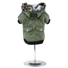 2Sty Pet Winterkleidung Mit Reißverschluss Für Welpen (Grün, Xs)