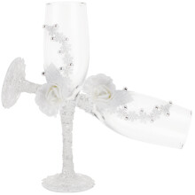 2 Paar Goblet Glasbecher Mit Spitze Dekoratives Liebes Shot